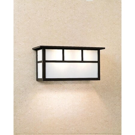 Arroyo Craftsman 14" huntington short body sconce without overlay (empty) HS-14SEAM-AB